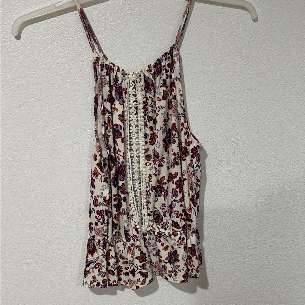 Daytrip Floral Camisole in Cream and Purple
